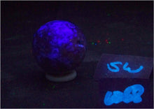 Load image into Gallery viewer, Fluorescent Fluorite w Crystal Vugs 35mm Sphere for UV Collection 6268
